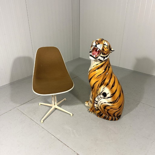 Grande tigre in ceramica, Italia, anni '70