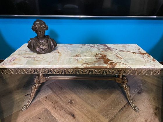 Image 1 of Mesa de Salón Barroca Mármol Ónice