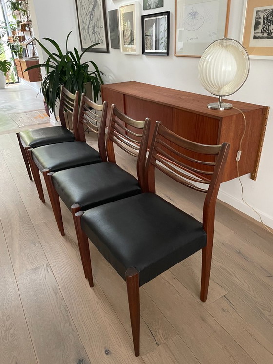 Image 1 of 4 sedie da pranzo di metà secolo