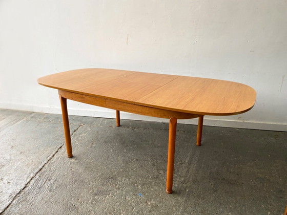 Image 1 of 1960’s Mid-Century modern  large extending dining table by Schreiber Furniture