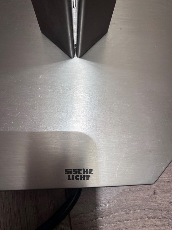 Floor light / Uplighter – Sische Licht (German design, stainless steel) – rvs (photo 2 of 5)