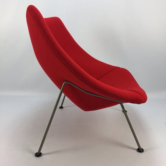 Image 1 of Vintage Oyster fauteuil met voetenbankje van Pierre Paulin voor Artifort, 1965