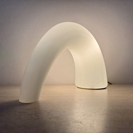 Image 1 of Fontana Arte Thor glass table lamp , 1980s Italy