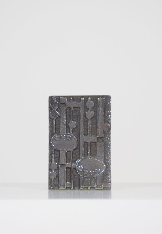 Brutalist Vase Steel Art In Stainless Steel By Olav Joa For Polaris, 1972 – rvs (photo 2 of 5)