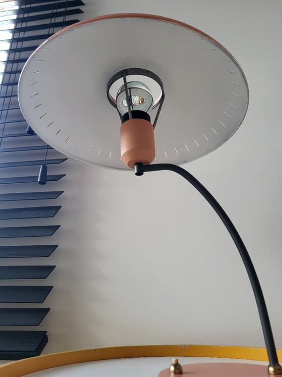 Image 1 of Vintage Louis Kalff desk lamp, Junior model, 1950s, orange color, Netherlands