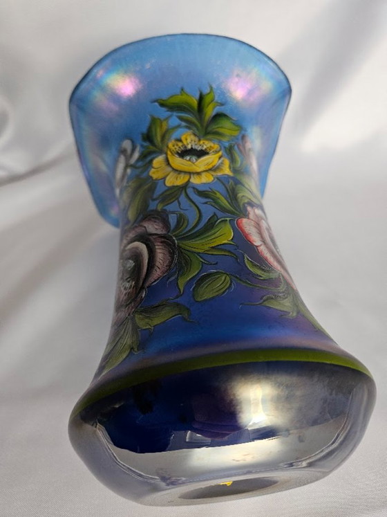 Vaso in vetro Art Nouveau antico – Glashüttenwerke Buchenau / Attribuito a Betty Hedrich (c. 1900) – Vasi (photo 12 of 14)