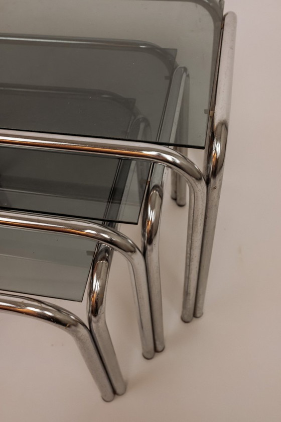 Image 1 of Vintage mimiset chroom jaren '80 - set van 3