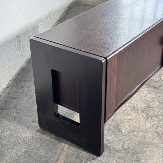Sculptural Sliding-Door Sideboard / TV Stand, 1990s – Brass (photo 5 of 15)