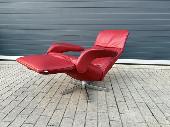 Image 1 of Poltrona relax Jori Symphony, recente, in pelle Celia rossa, taglia media, in ottime condizioni!