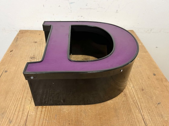 Image 1 of Vintage Illuminated Letter D, 1980s