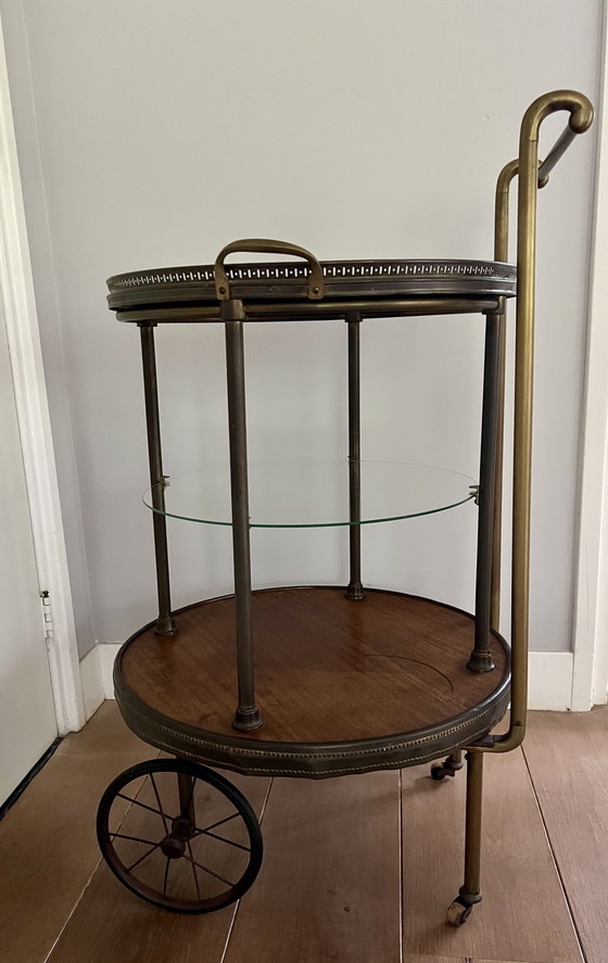 Image 1 of Carrello dei drink in stile Hollywood Regency