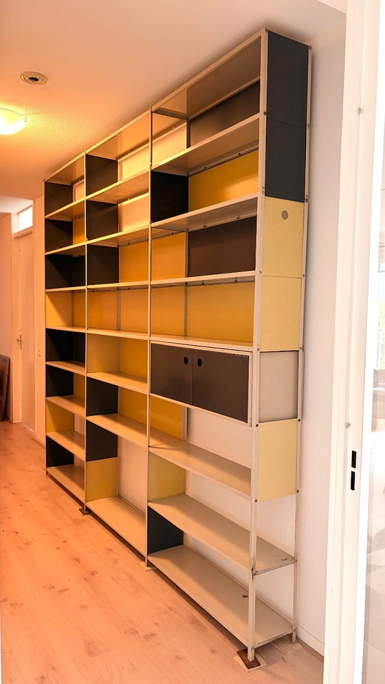 Friso Kramer Asmeta Modular Cabinet System Rare – Bookcases, Metal (photo 3 of 9)