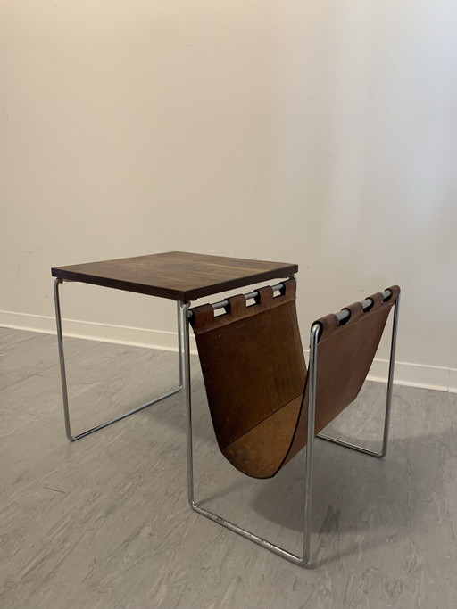 Brabantia Beistelltisch mit Zeitschriftenhalter