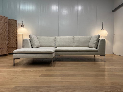 B&B Italia Charles Corner Sofa – Newly Upholstered (Ecru)