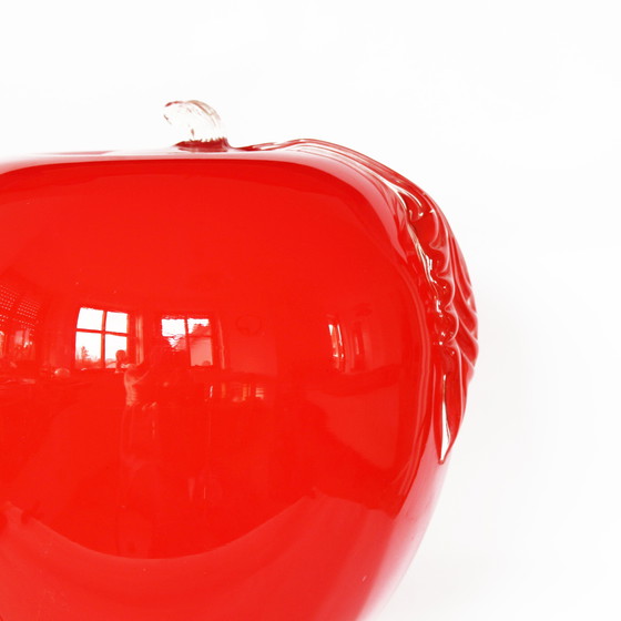 Image 1 of Prisma Red Apple Glass Lamp