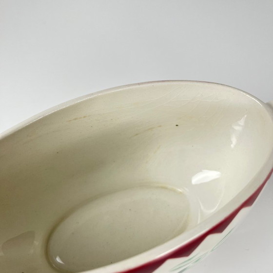 Image 1 of Salsera "Oeillet" de Sarreguemines, 1920-50