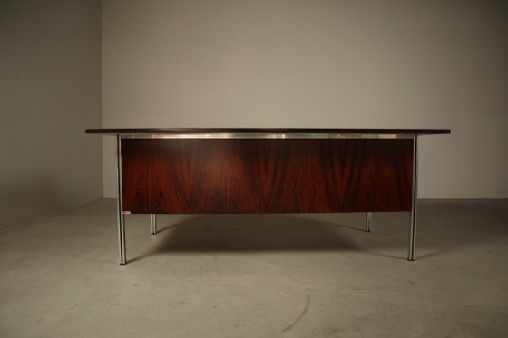 Bureau de direction ORA Acciaio, fabriqué en Italie dans les années 1970. – Bureaux, Wood (photo 14 of 16)