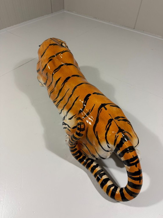 Großer Keramik-Tiger Italien 1970er – Dekorative Objekte, Ceramic (photo 7 of 21)