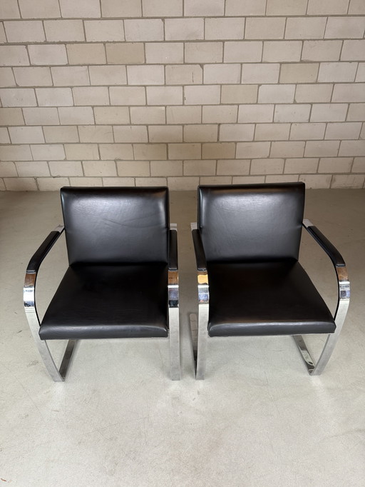 2x Chaise Knoll Brno par Ludwig Mies van der Rohe