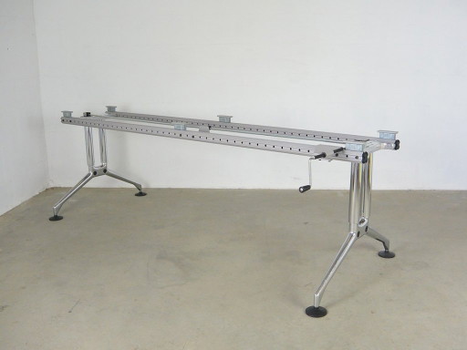 Vitra Ad Hoc desk base designed by Antonio Citterio – eettafels, Chrome, Aluminium