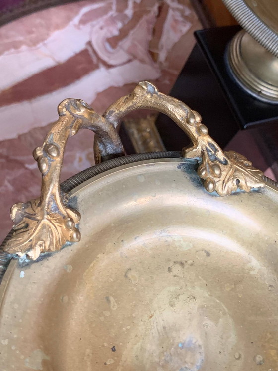 Pair of Napoleon III style vases. – Bronze, Marble (photo 6 of 7)