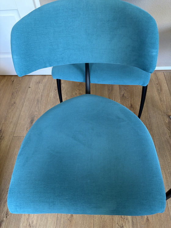Image 1 of 4 vintage postmodern tripod Lande Artifort chairs