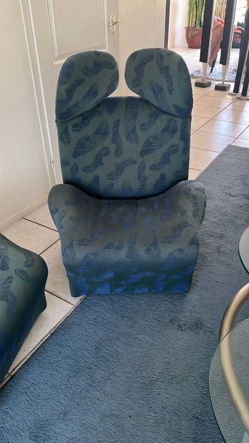 2 x Cassina 111 Wink feuteuill