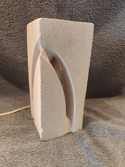 Lampe Luminaire Sculpture - Signée "Evy