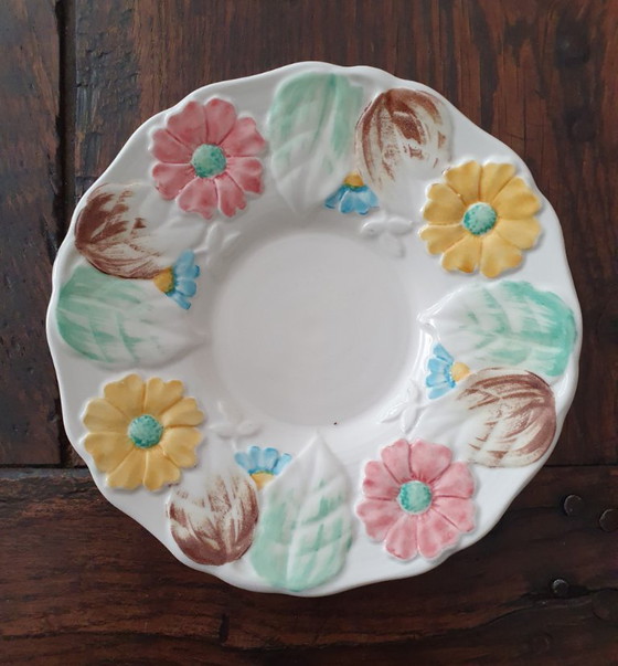 Image 1 of Ovale Platte mit 4 Obst- oder Kuchentellern