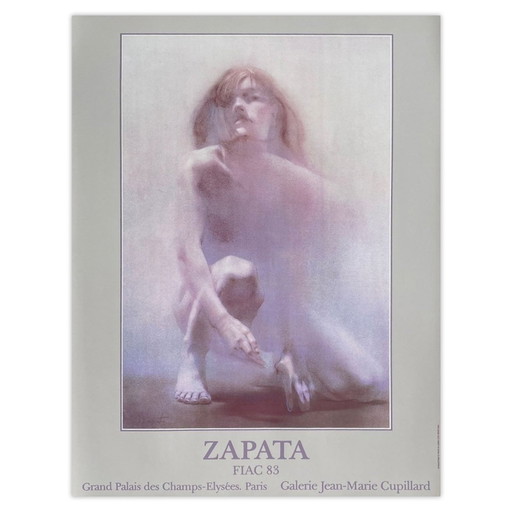 Julio ZAPATA Expo 83 - Galerie Cupillard FIAC poster 1983