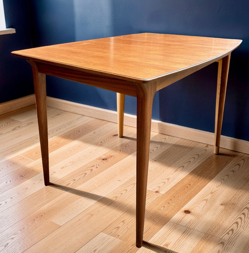 AH McIntosh Table de salle à manger extensible T1 Mid Century en Teck et Afromosia
