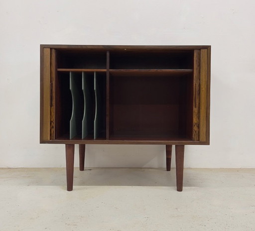 Meuble à Porte Tambour En Palissandre Par Kai Kristiansen Pour Feldballes