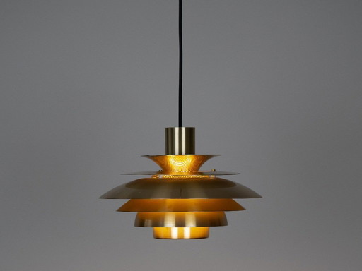 Lampada a sospensione vintage danese Verona di Kurt Wiborg, Jeka, anni '80