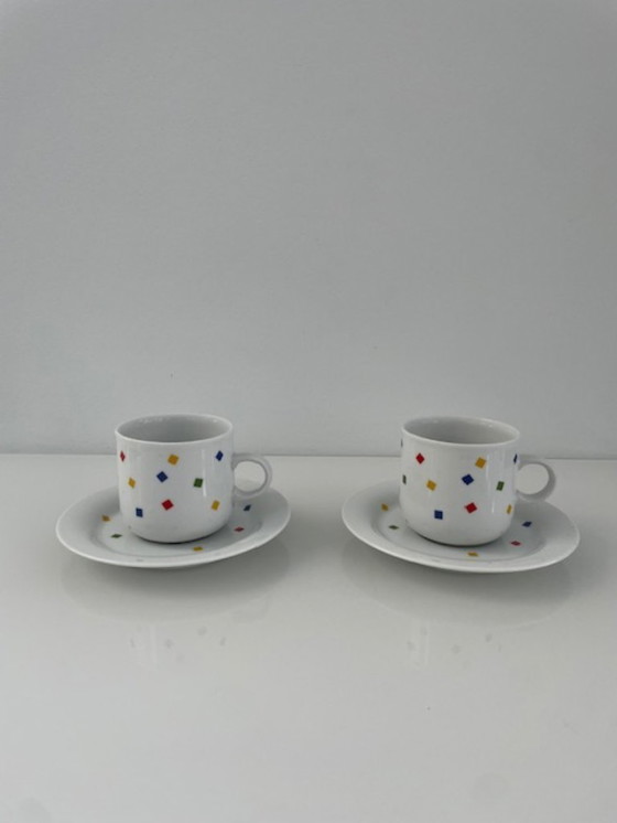 Image 1 of Vintage Eversberg cup and saucer set postmodern style