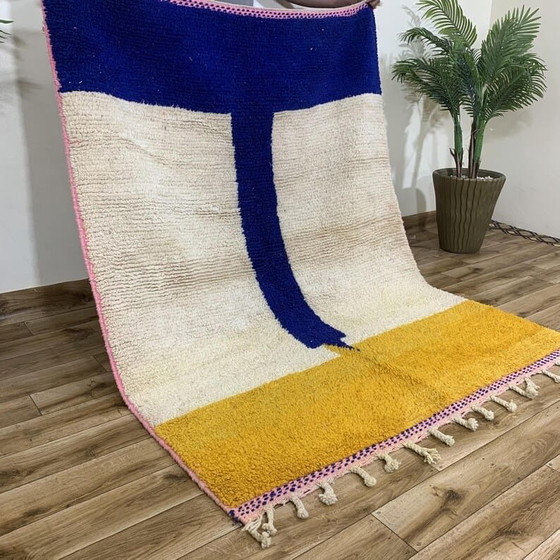 Image 1 of Handmade Moroccan Beni Ourain rug from Atlas, 2/3 m