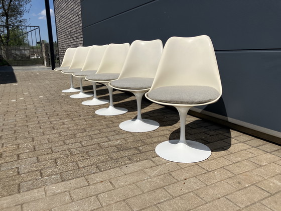 Image 1 of 6x Original Vintage Knoll Tulip Dining Chairs Eero Saarinen