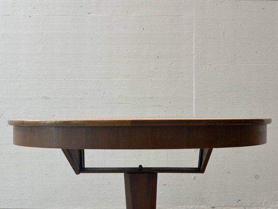 Image 1 of Art Deco dining table with extension mechanism by Asch, 1950s