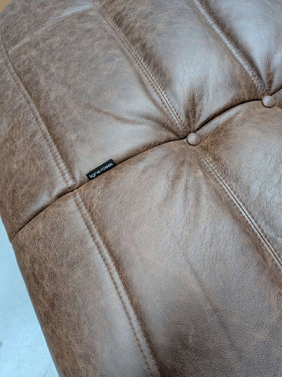 Ligne Roset Togo Fireside Fauteuil une place | Cuir moka – Leather (photo 5 of 7)
