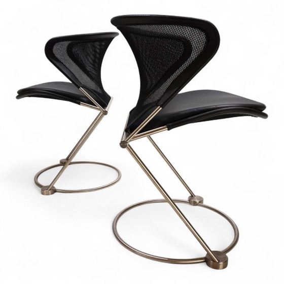 Image 1 of Set van 2 Wilkhahn Nuvola vergader-/eetkamerstoelen van Herbert Ohl, 1980