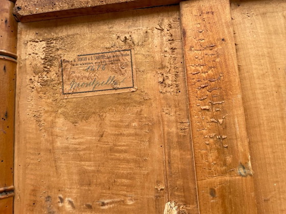 Französischer Aufbewahrungsschrank aus Bambusimitat, 19. Jh. – Holz (photo 28 of 30)