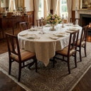 Dining Chairs in Walnut, Set of 6, Italy late 18th Century