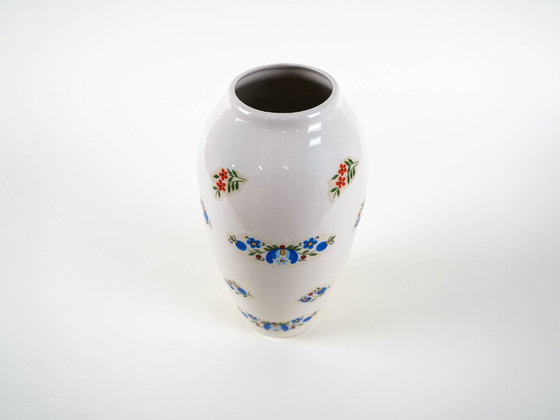 Image 1 of Porcelain vase, Kashubian design, 1980s, made in Poland