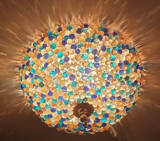 Grand plafonnier en verre de Murano en forme de raisin (37 cm) – Glass, Metal (photo 4 of 30)