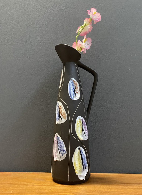 Image 1 of Bay-Vase Modell 245-40 Dekor Kongo Design von Bodo Mans 1958