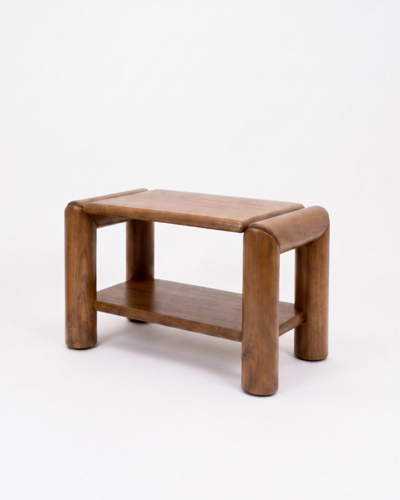 Coppia di comodini Atelier Chauvin in olmo massello - 1970 – Tavolini da caffè, Wood (photo 3 of 5)