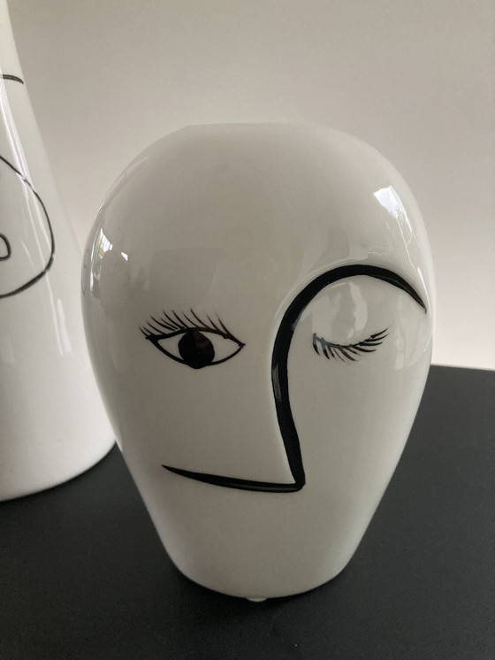 Image 1 of Conjunto de tres jarrones decorativos Palladier