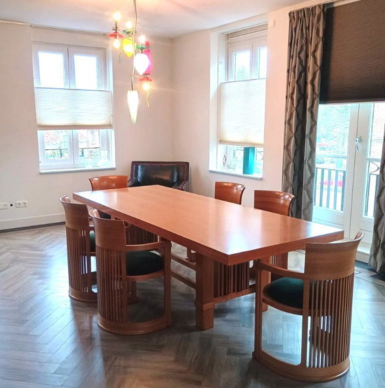 Image 1 of Tavolo da pranzo "Talisien" di Frank Lloyd Wright realizzato da Cassina