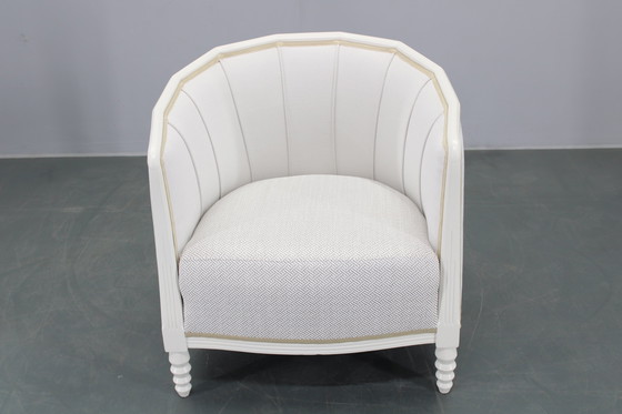 Image 1 of 1930 gerestaureerde Weense Secessie fauteuil