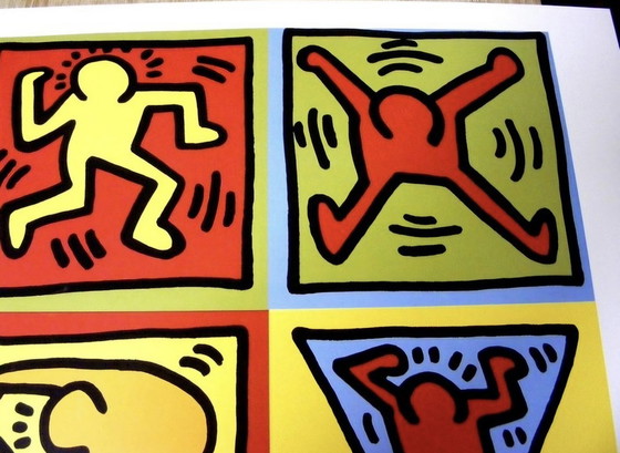 Image 1 of Keith Haring - Six dancing People - 1990