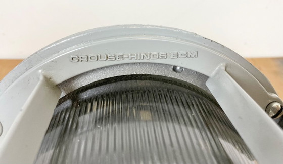 Image 1 of Lampada industriale antideflagrante grigia di Crouse-Hinds, anni '70